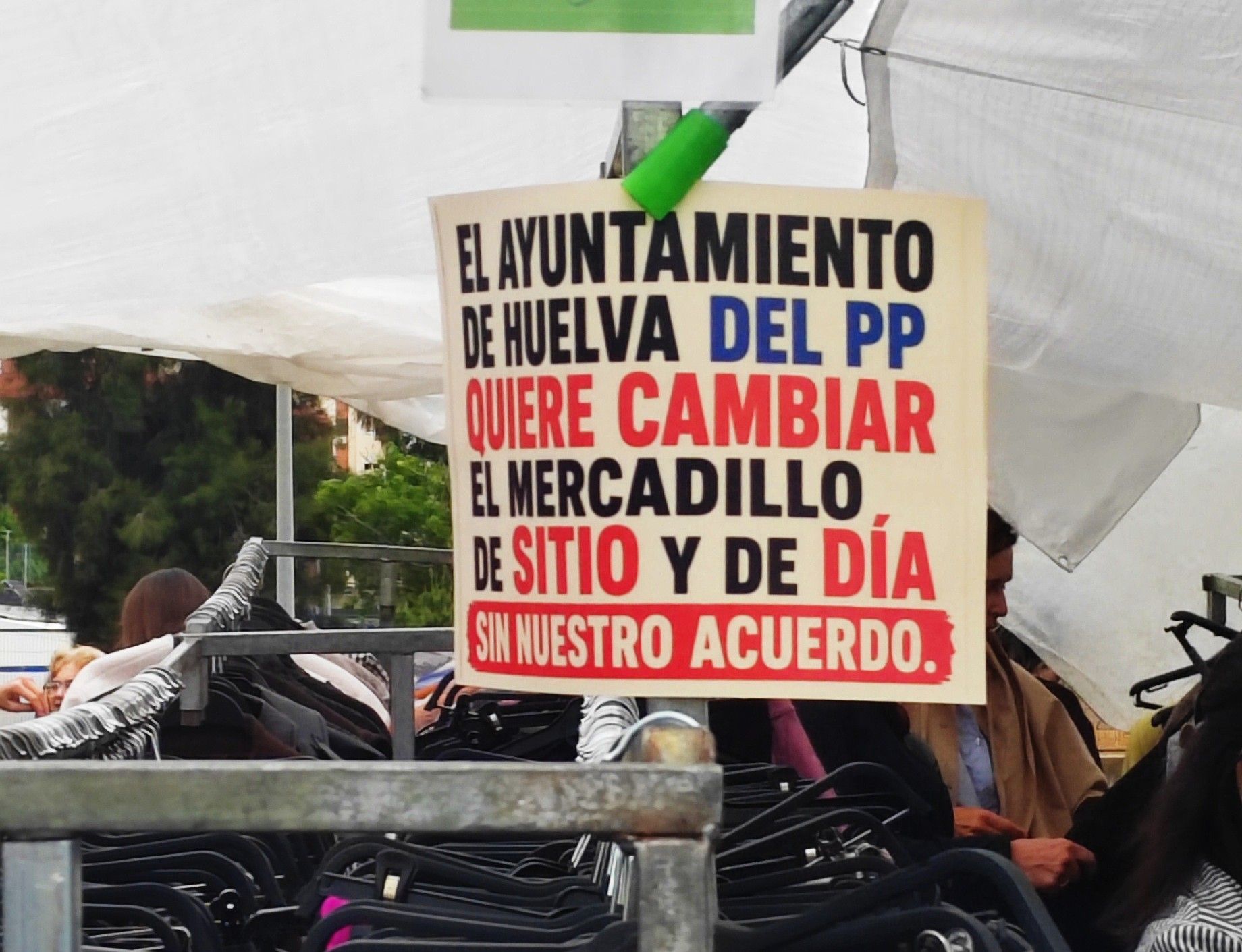 El PSOE de Huelva reclama que la nueva ubicación del mercadillo se decida con los vendedores desde el diálogo y el consenso